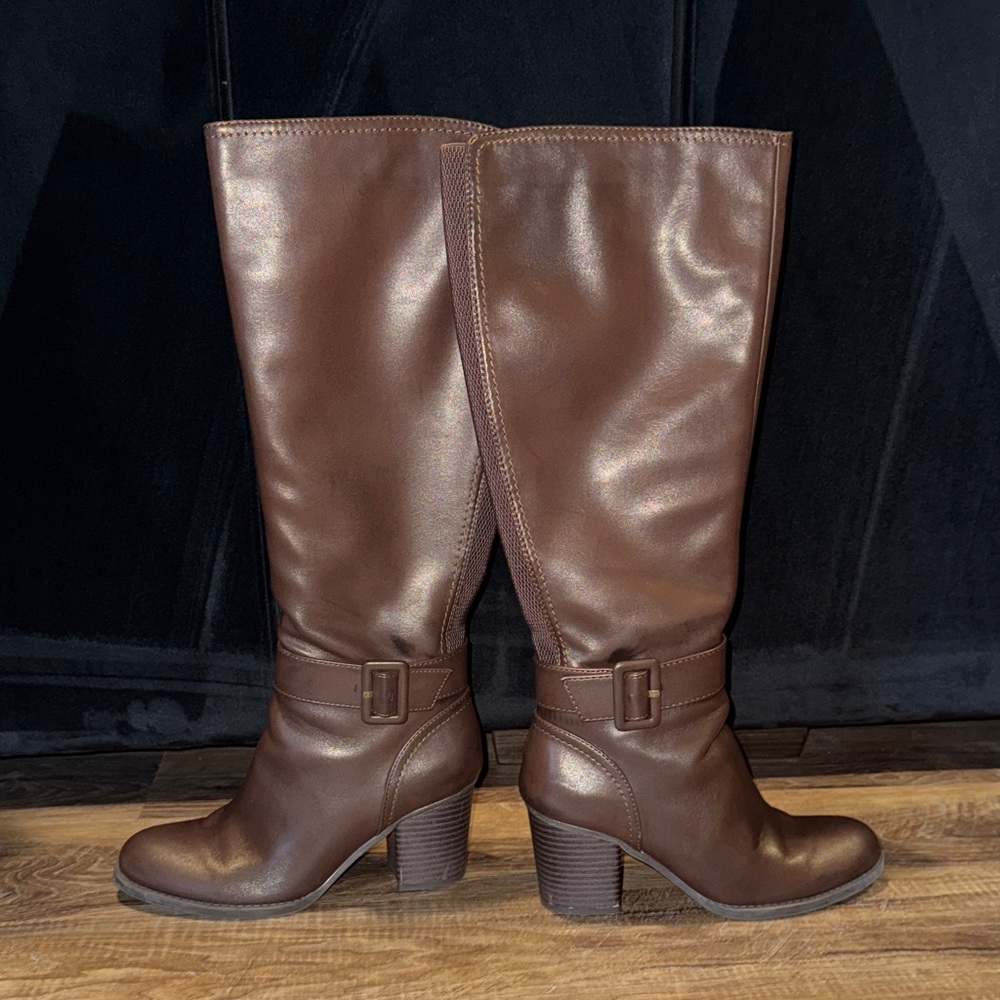 SOUL Naturalizer Rich Brown Heeled Boots 7.5M